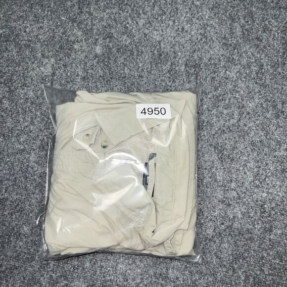 REI Shirt Mens L Beige Button Up Fishing Vented Causal Outdoors - Picture 13 of 13